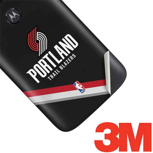 NBA Portland Trail Blazers Away Jersey Moto E5 Play Skin